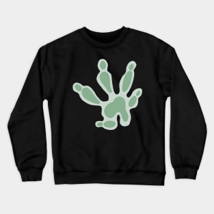 Green rat/mouse paw print Crewneck Sweatshirt